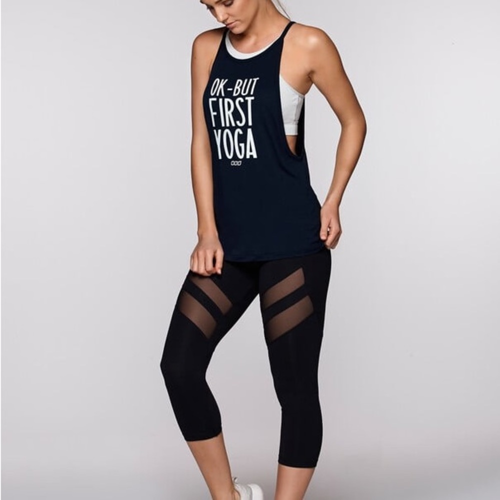 Lorna Jane Always Yoga Navy Tank - Picture 3 of 7